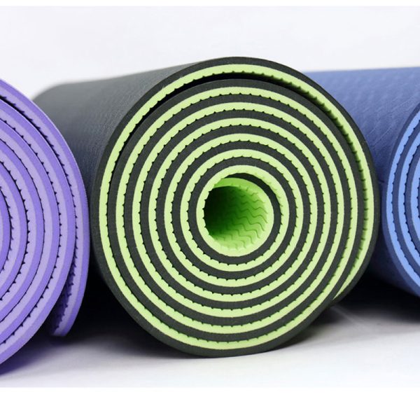 6MM TPE Non slip Yoga Mats For Fitness Tasteless Brand Pilates Mat 8Color Gym Exercise Sport 2