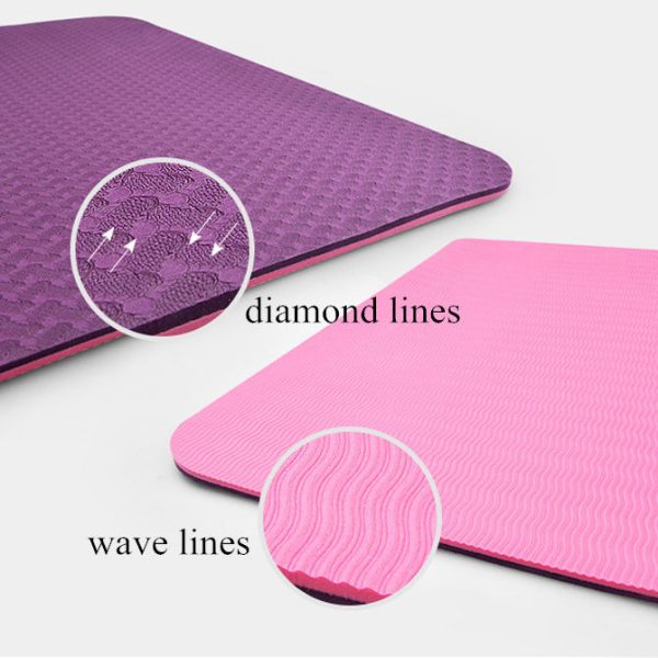 6MM TPE Non slip Yoga Mats For Fitness Tasteless Brand Pilates Mat 8Color Gym Exercise Sport 3 e1516220070800