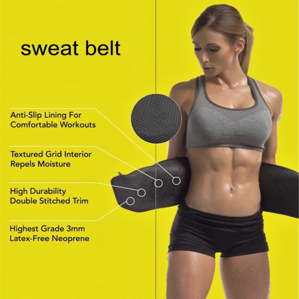 Durable Waist Trimmer Belt and slimming body wraps: 100% Latex-Free Slim Belt for Men & Women