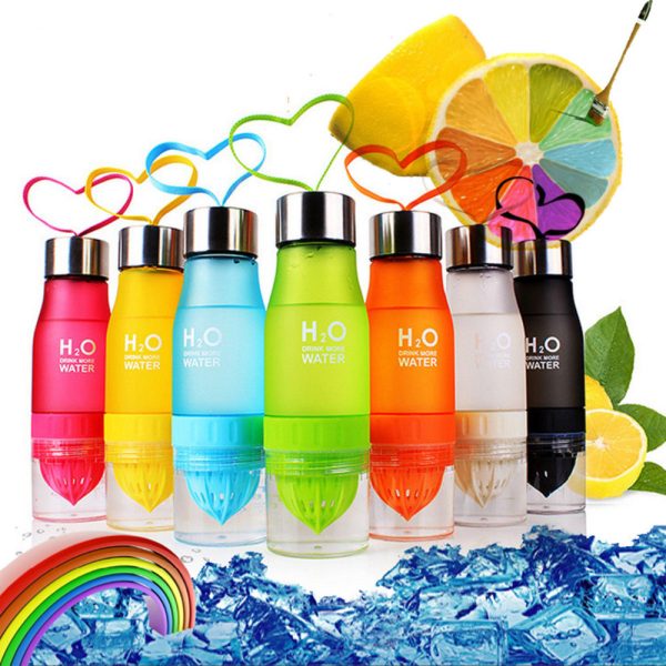 New Xmas Gift 650ml My Water Bottle plastic Fruit infusion bottle Infuser Drink Outdoor Sports Juice 1