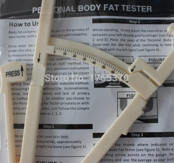 Personal Body Fat Caliper Tester Fitness Analyzer Measure Charts Fitness Keep Health Slim 3
