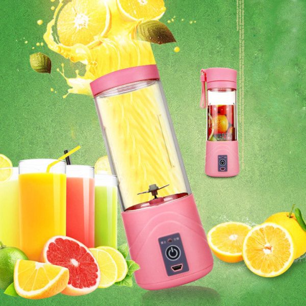 Transhome USB Rechargeable Juicer Water Bottle 400ml Mini Portable Electric Lemon Fruit Juicer Milkshake Smoothie Maker 2 e1517189476974