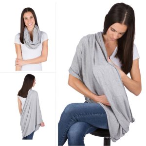 EGMAOBABY Nursing Scarf For Breastfeeding By Consider It Maid 100 Cotton Soft Lightweight Breathable Material e1517791091533