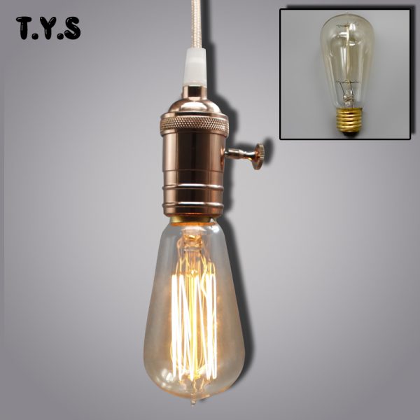 Edison Bulb Incandescent Lamp E27 220v Wedding Vintage Lamp Pendant Light Retro Lighting Ceiling lampadas Carbon 4
