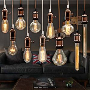 Edison Bulb Incandescent Lamp E27 220v Wedding Vintage Lamp Pendant Light Retro Lighting Ceiling lampadas Carbon e1518811564952