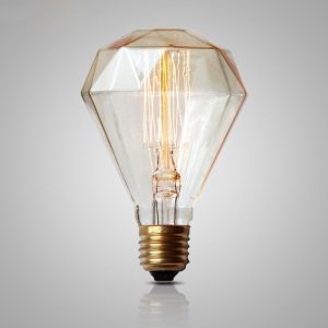 G95 Diamond Edison Bulb Retro Vintage Light E27 Dimmable Incandescent Bulb 40W 220V Filament Lamp Ampoule e1518810298353