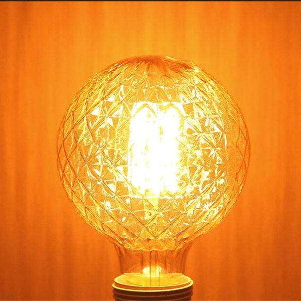 Globe Edison Bulb Retro G95 E27 220V Vintage Light Bulb Lamp Round Ball pineapple ananas shape 4