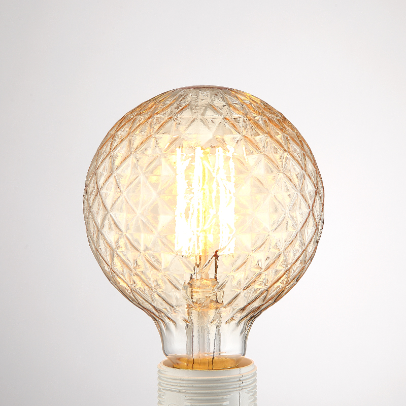 Globe Edison Bulb Retro G95 E27 220V Vintage Light Bulb Lamp Round Ball pineapple ananas shape