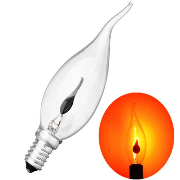 NEW Incandescent Vintage Bulb 3W 220V Retro Edison Art Decoration Pull Tail E14 Edison Bulb Candle e1518810571864