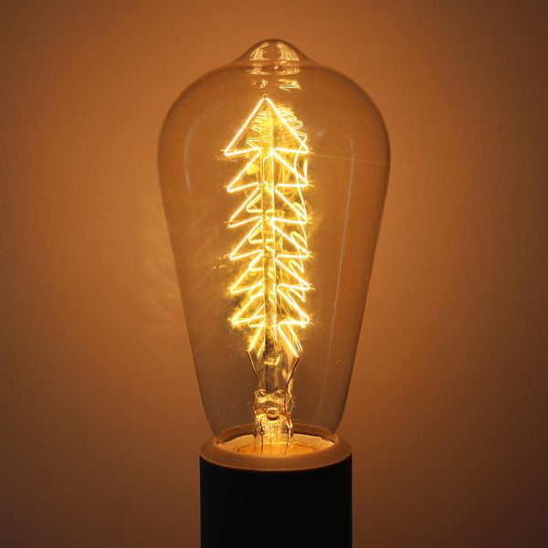 st64 220v Incandescent light bulb 40w bulbs decorative filament bulb lighting bombilla E27 pendant lamp vintage 2