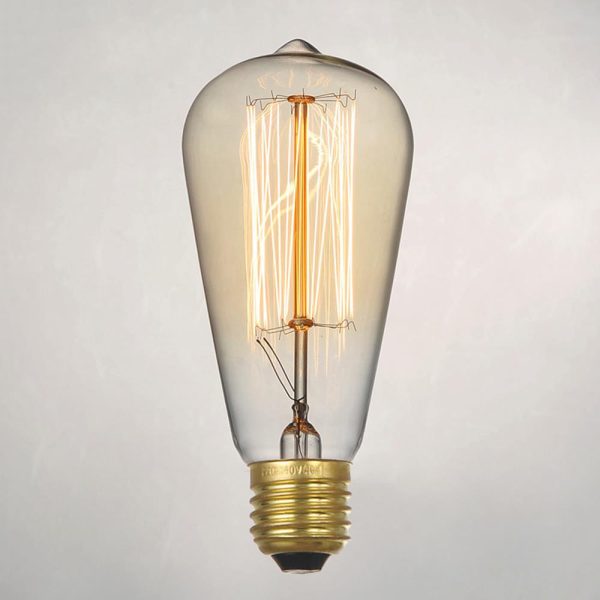 st64 220v Incandescent light bulb 40w bulbs decorative filament bulb lighting bombilla E27 pendant lamp vintage 4