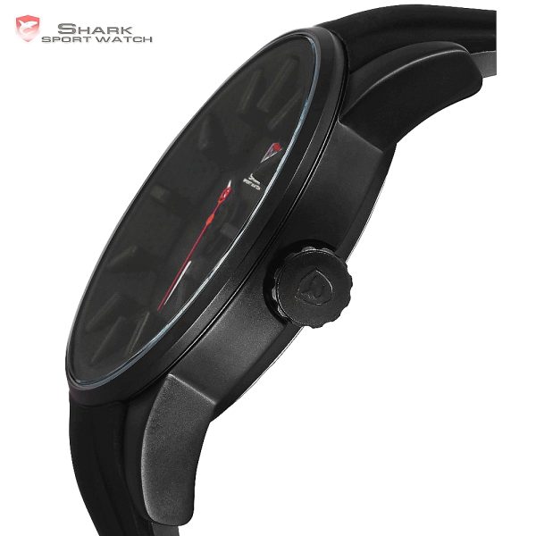 Grey Reef Shark Sport Watch Black 3D Special Designer Top Brand Luxury Date Silicone Band Waterproof 2