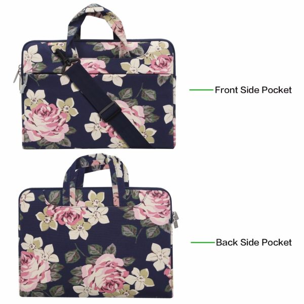 Mosiso Floral Rose Women Notebook Case bag for Macbook Air 13 HP DELL Acer Chromebook 11 1