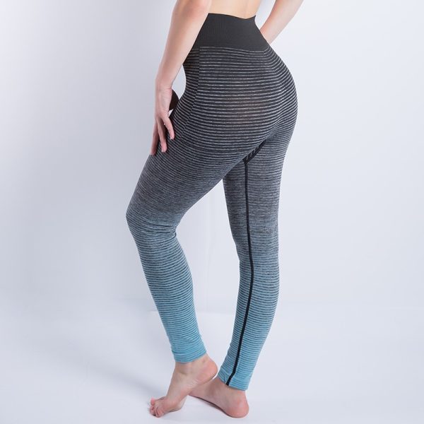 KardelSharpeye Sport Leggings Sexy Yoga Leggings Streep Verkleuring Broek Fitness Running Leggings Fitness Leggings Yoga Broek 1