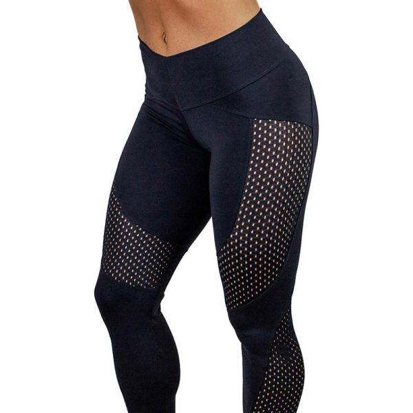 Vrouwen Leggings Yoga Broek Fitness Sport Hoge Taille Sexy Patchwork Running Broek Ademend Fitness Panty Broek 4
