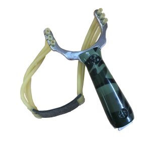 1pcs Powerful Steel Alloy Slingshot Sling Shot Catapult Camouflage Bow Catapult Outdoor Hunting Camping Bow Travel