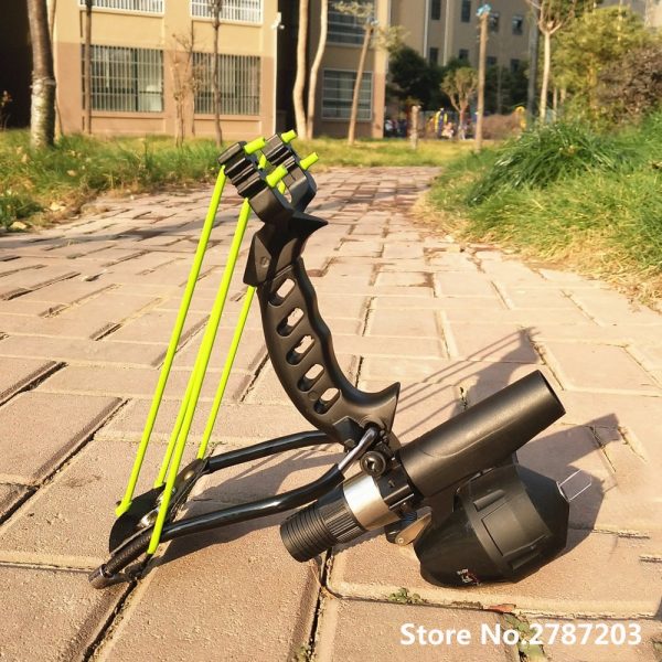 2018 Fishing Slingshot Shooting Hunting Slingshot Catapult Arrow Bow Sling Shot Strong Stainless Steel Slingshot Accessories 4