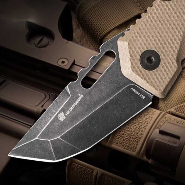 HX OUTDOORS ZD 020 Mercenaries Tactical Folding Pocket Knife EDC Survival Knife Jungle Field Knife G10 5