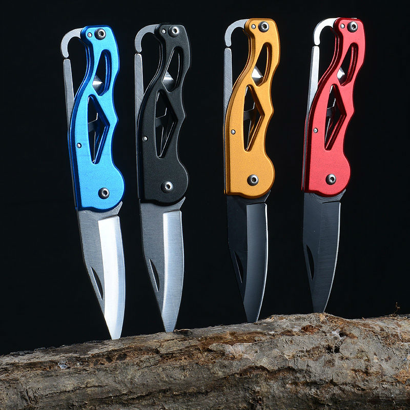 Multifunction Folding Fold Knife Portable Key Ring Camping Mini Peeler Keychain Tactical Rescue Survival Outdoor Tool 1