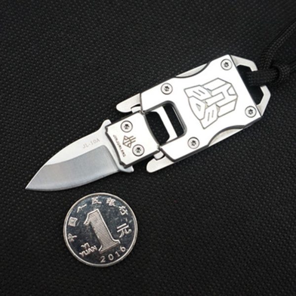 NY Transformers Mini Pocket Knife Multifunction Paratroopers Pope Camping Survival Folding Knives Portable EDC Keychain Tools 2