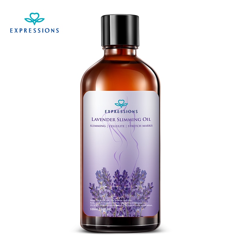 100ML Lavender Essential Oil Slimming Massager Waist Loss Weight Essential Oils for Aromatherapy Diffusers Slimming Products