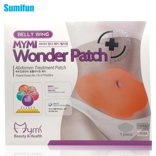 10Pcs MYMI Wonder Slimming Patch Belly Abdomen Weight Loss Fat burning Slim Patch Cream Navel Stick 1