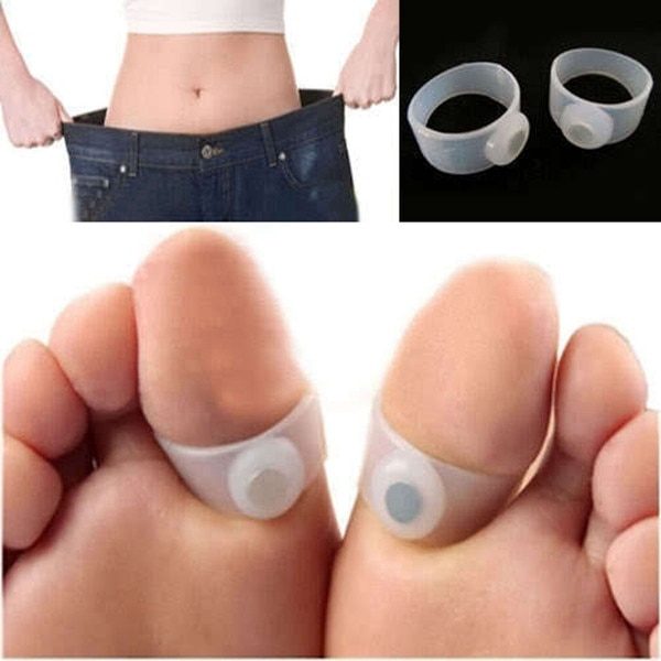 2pcs pair Magnetic Therapy Slimming Products Fast Lose Weight Burn Fat Reduce Fats body Silicone Foot 3