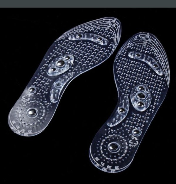 New Men and Women Magnetic Therapy Foot Insole Transparent Silicone Anti fatigue Health Care Massage Slimming 5