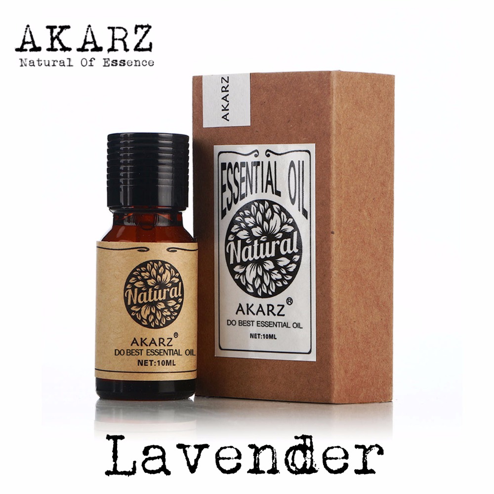 AKARZ Famous brand natural aromatherapy lavender essential oil acne Scar repair Help sleep skin care slimming