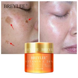 Breylee Vitamin C 20% Vc Whitening Facial Cream Repair Fade Freckles Remove Dark Spots Melanin Remover Brightening Face Care