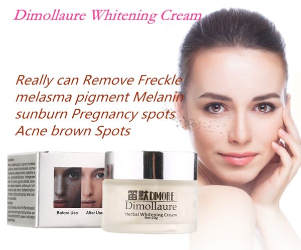 Dimollaure Strong effect whitening cream 20g Remove Freckle melasma Acne Spots pigment Melanin face care cream by Dimore