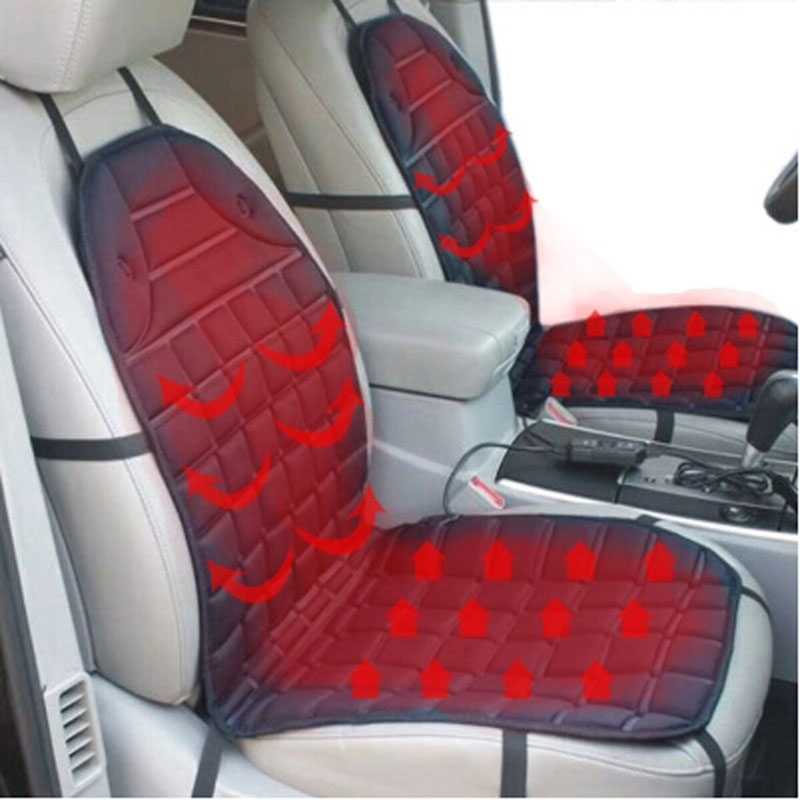 Babyon 12V Non-slip Heating Warmer Pad Cover Heated Car Seat Cushion Seat Cushions 